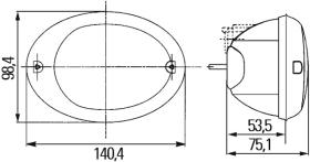 Hella 2NE343130031 - PIL.TRASERO AGROLUNA NIEBLA