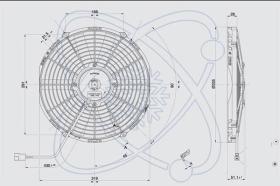 Electroauto 32D0034 - ELECTRO SPAL 336 MM SOP.24V 10 PALA