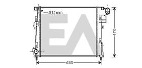 Electroauto 31R60150 - RADIADOR PARA APLICACIóN ORIGINAL NISSAN