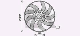 Electroauto 33V02017 - VENTILADOR PARA APLICACIóN ORIGINAL AUDI